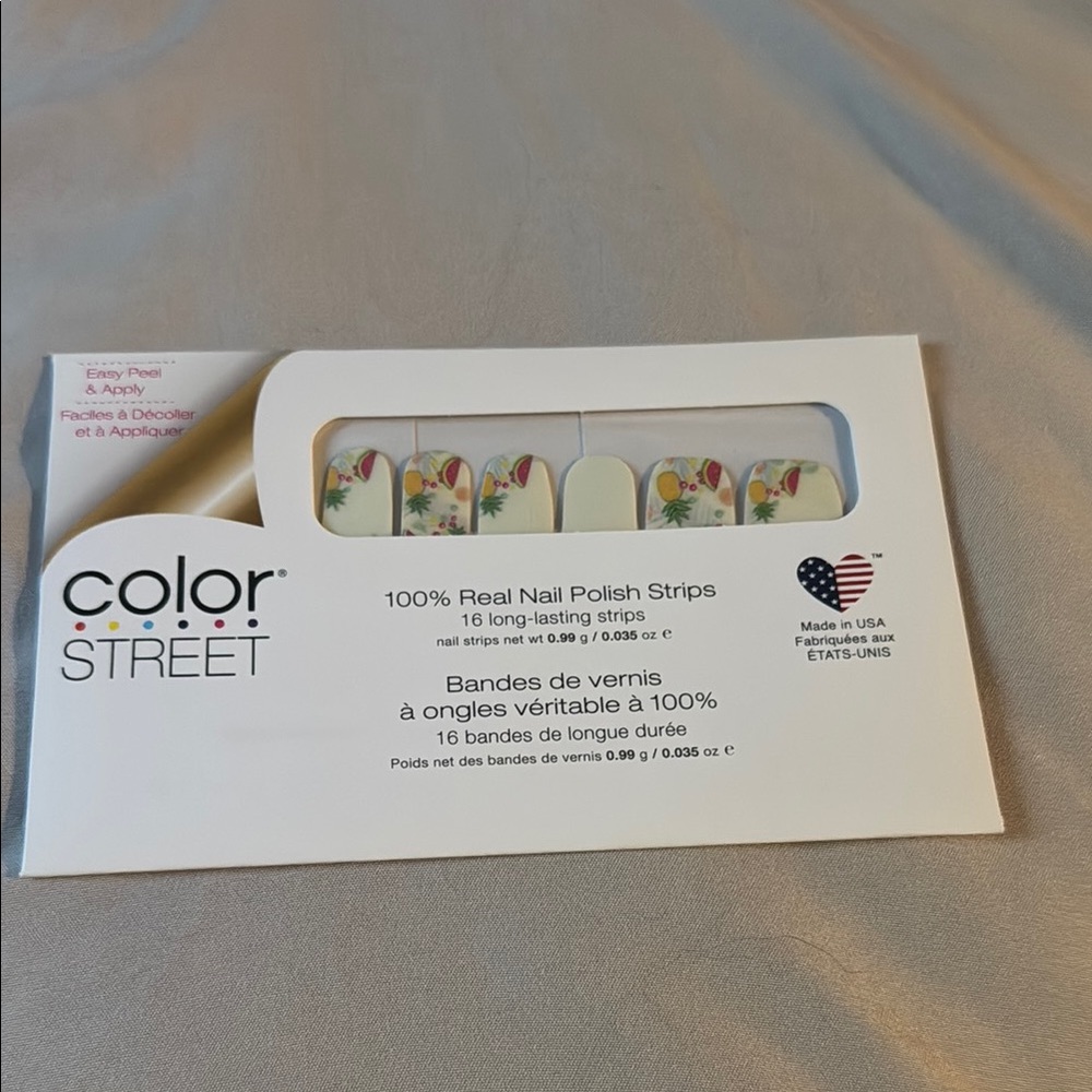 Color Street Tropical Floral Nail Strips Tutti Fruiti